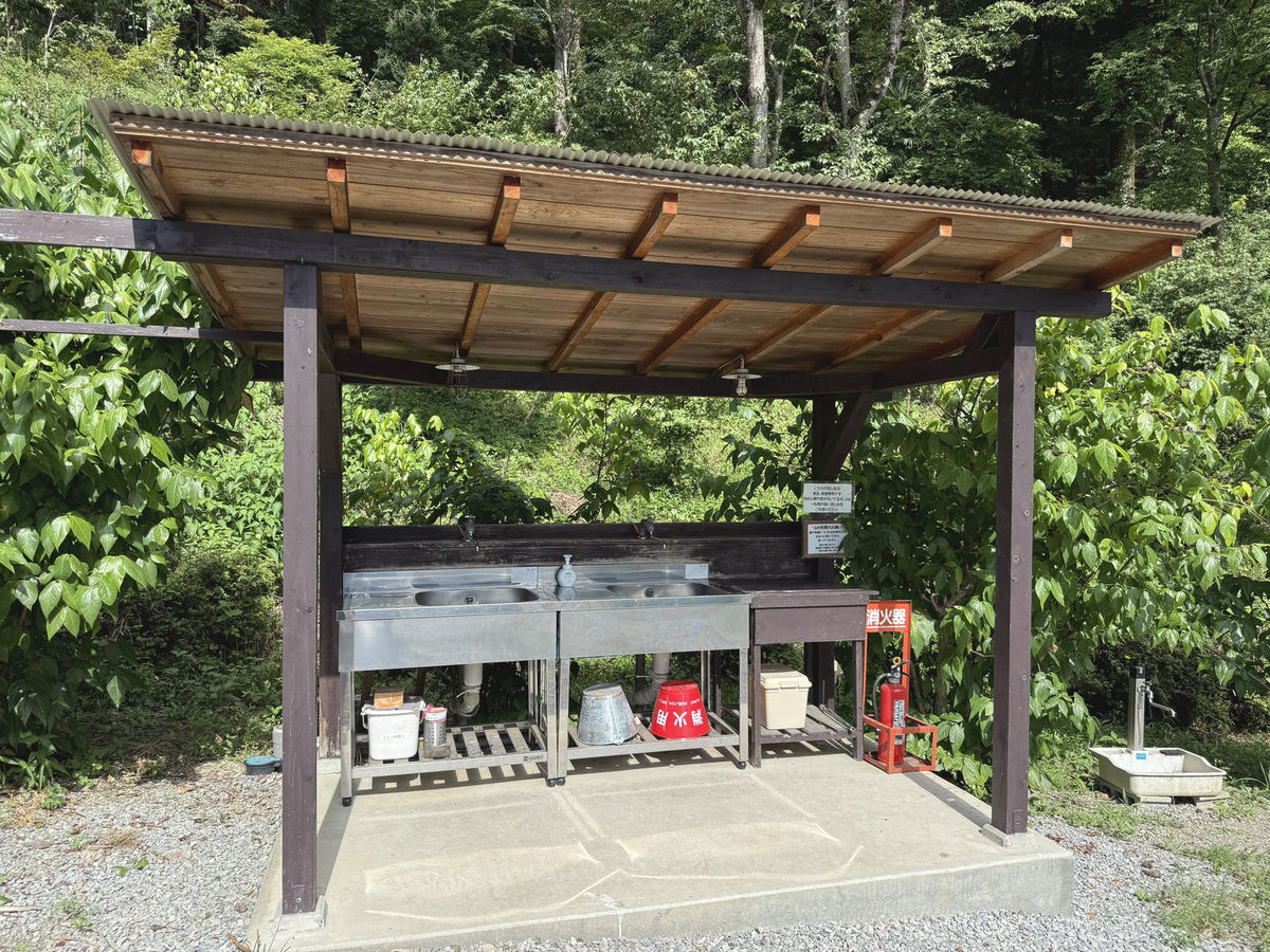古墳エリア下 炊事場